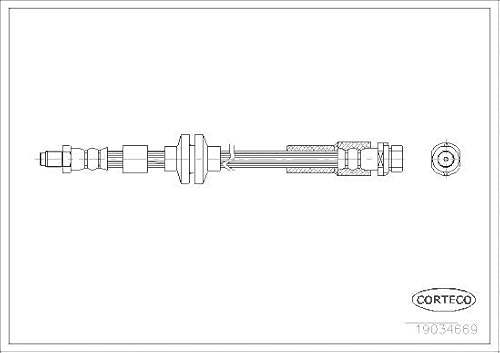 Corteco 19034669 Bremsschlauch hinten