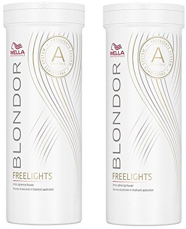Wella Blondor Freelights Powder 2 x 400 g weißes Blondierpulver