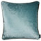McAlister Textiles Glänzender Samt | Sofakissen mit Füllung in Hellblau | 43 x 43 cm | in 11 Farben und 5 Größen | gedrückter Samt edel paspeliert | prall gefülltes Samtkissen