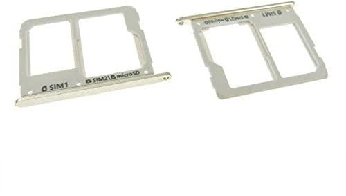 NG-Mobile Simkarten SIM Karten Try Halter Schlitten Einschub für Samsung Galaxy A5 (2016) SM-A510F Silber