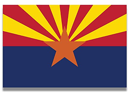 Arizona Car Magnet US State Flag Refrigerator Locker SUV Heavy Duty Waterproof