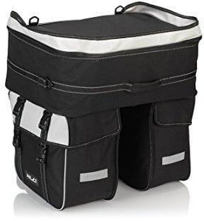 XLC Unisex – Erwachsene Dreifachpacktasche Traveller BA-S68, Schwarz Grau, 300x170x300