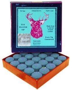 Elkmaster glue on snooker / pool cue tips - 8mm x 10