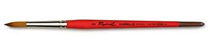 Raphael Kaerell Synthetic Short Handle Watercolor Brush, Round, 8