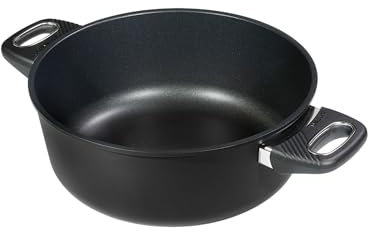 Original Gundel GUSS-BRATEN-TOPF, Ø 28 cm, Höhe 10,5 cm, BIOTAN-Oberfläche, backofenfeste Griffe