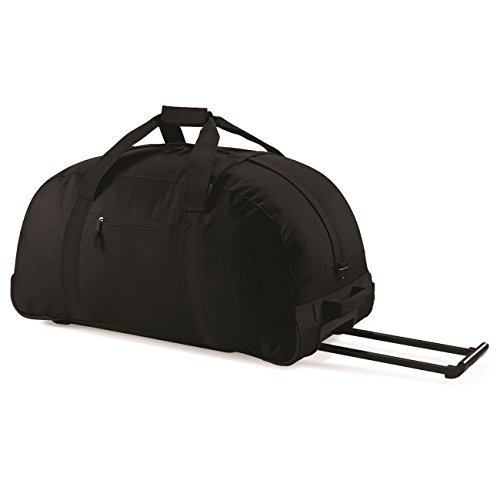 BagBase Bg023Blac Classic Wheelie Reisetasche Bg023, Schwarz, Größe M