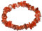 CrystalAge Carnelian Gemstone Chip Bracelet