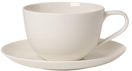 Villeroy & Boch for me Tasse Petit déjeuner avec Assiette, 2 pièces, Premium Porcelaine, Multicolore