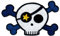PatchMommy Pirat Totenkopf Patch Aufnäher Applikation zum Aufbügeln Bügelbild - für Kleidung Jeans Jacken Kinder Baby