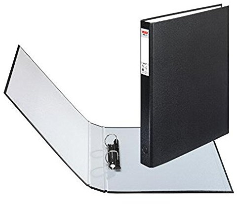 Herlitz 10 Stück 2 Ringe maX. file A4 Rückenbreite von 40 mm schwarz