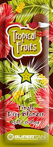 SuperTan Sensations Tropical Fruits Tingle Deep Bronzer, 5er Pack (5 x 15 ml)