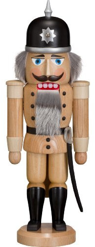 Seiffener Volkskunst echt Erzgebirge Nussknacker Soldat 37 cm (Natur)