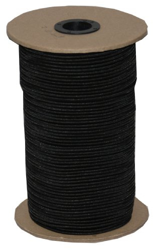 T.W Evans Cordage SC-108-500 1/8-Inch by 500-Feet Elastic Bungee Shock Cord, Black