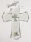 Wandkreuz zum 25. Hochzeitstag, Glas