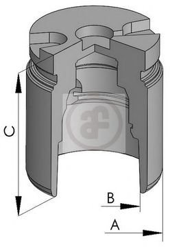 Autofren Seinsa D025238 Kolben, Bremssattel
