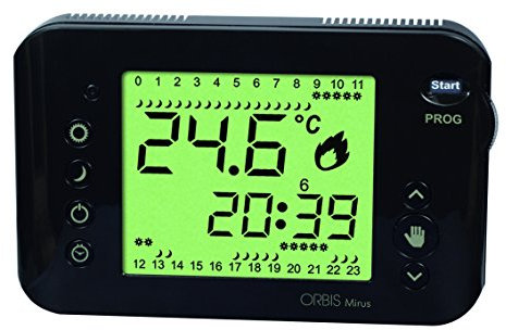 Orbis OB324710 - Mirus orologi termostato, antracite,