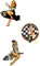 World of Colour Part 2 113 3 x Pin Up´s Aufkleber/Sticker/Oldschool/Rockabilly/Bobber/V8/Tuning/US Car