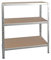 Shelf Creations BASIC Schwerlastregal 90x120x40cm verzinkt 3 Böden Steckregal Kellerregal Lagerregal Werkstattregal Archivregal Haushaltsregal Ordnerregal Metallregal Garagenregal Fachbodenregal