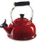 Le Creuset Q3101-67 Pfeifender Teekessel Emaille auf Stahl, Kirsche
