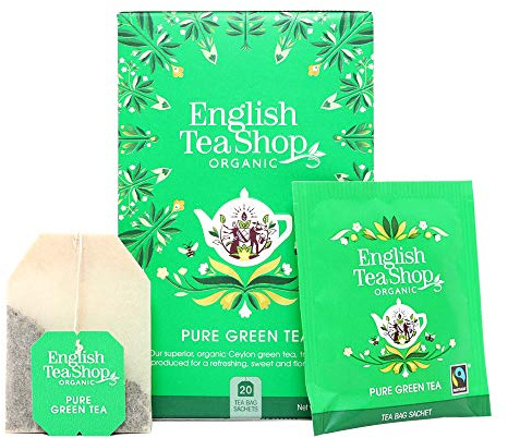 English Tea Shop - Pure Green Tea - 20 Tea Bag Sachets (Pack of 3)