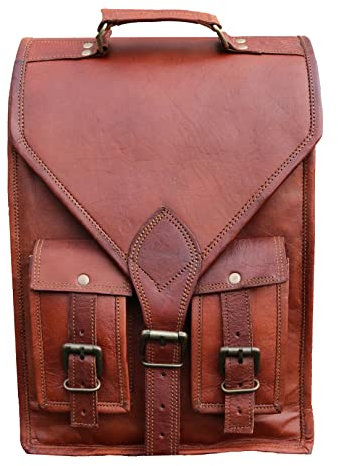 Jaald Convertible Leather Laptop Bag Backpack Messenger Bag Office Briefcase