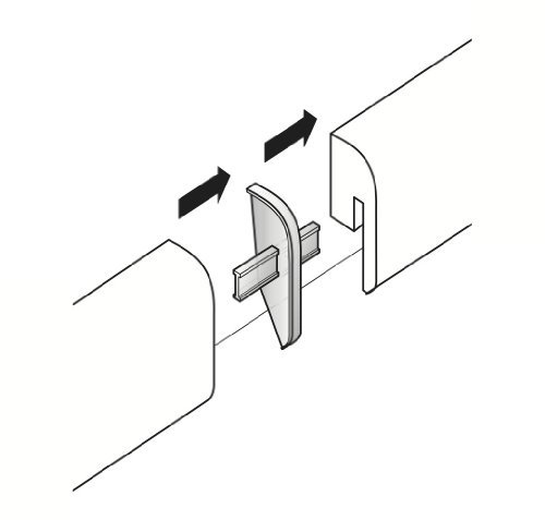 Parador Übergangskappen Typ 2 für Sockelleisten SL 4 / Alu-Optik