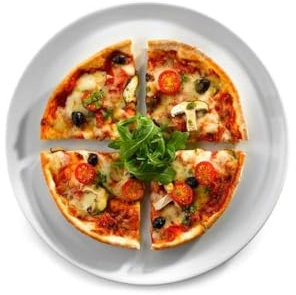Genware Porcelain Pizza Plates 32cm, 162932, Pack of 3