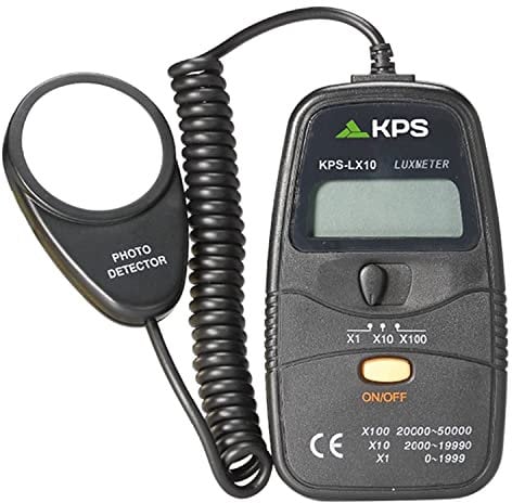 KPS-LX10 Luxmetro Digitale Portatile Misuratore di Luce con 3 scale 2.000/20.000/50.000 Lx