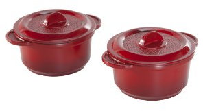 Nordic Ware Pro Cast Traditions Lot de 2 mini cocottes, 355 ml, canneberge
