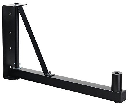 Pronomic WSM-2 PA Lautsprecher Wandhalterung für PA-und HiFi-Boxen (geeignet für Lautsprecher mit 35mm Flansch, horizontal schwenkbar, stabil, Metall) schwarz