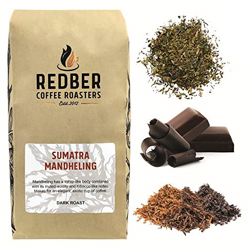 Redber Sumatra Mandheling, Coffee Roasted to Order (Dark, Beans) (1kg)
