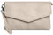 Caspar Elegante Leder Clutch Abendtasche aus samtweichem Nappaleder Damen Umhängetasche - PREMIUM LINE - Modell No.322 - Made in Italy, Farbe:taupe, Accessoires:One Size
