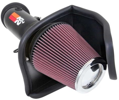 K&N Kaltlufteinlass-Kit: Erhöht die Beschleunigung und das Motorgeräusch, steigert die Leistung garantiert auf bis zu 39 PS: Kompatibel mit 6,2 l, V8, 2015–2016 Dodge (Charger, Challenger), 69–2550TTK