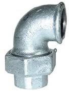 Coude union conique, 26x34, femelle galva