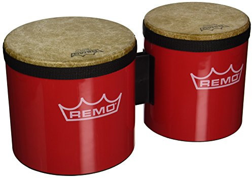 Remo BG-5300-52 Festival Bongo Trommel, Rot, 15,2 cm - 17,8 cm