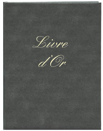 Elve Livre d'or Format 22x17cm 148 pages Couverture aspect cuir Noir