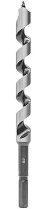 ENT 41048 Schlangenbohrer WS, Durchmesser (D) 18 mm, NL 165 mm, GL 235 mm, S 12 mm 6-kant
