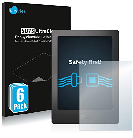 savvies Protection Ecran pour Kobo Aura H2O (6 Pièces) - Film Protection Ultra Clair