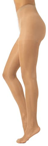 CALZITALY Collants Transparents Invisibles avec Effet Rafraîchissant | Naturel, Noir | S, M, L, XL | 7 DEN | Fabriqué en Italie (S, NATUREL)