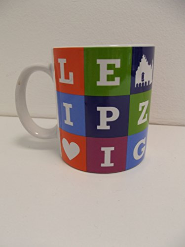 Unbekannt Souvenir Tasse Kaffeebecher Leipzig Buchstabenblöcke Nr. 0003