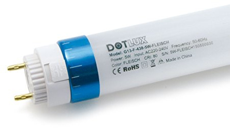 Dotlux LED Röhre Fleischtheke 90 cm 13 Watt Fleisch-Rosé Milchglas