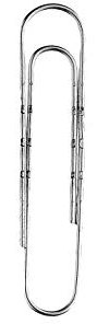 ALCO-Albert 261 - Aktenklammer 50 mm, verzinkt gewellt, 100 Stück