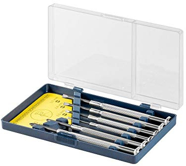 Fixpoint 77050 Feinmechaniker Schraubendrehersatz Satz, 6 teiliger
