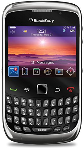 Blackberry Curve 3G 9300 QWERTY - Smartphone libre (cámara 3 MP, 256 MB de capacidad, procesador de 600 MHz) color negro