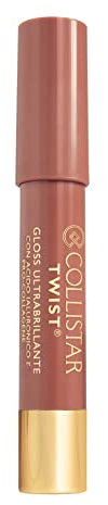 Collistar Twist Gloss Ultrabrillante, n. 202 Nudo, Gloss labbra idratante rimpolpante e luminoso, Con Acido Ialuronico e Pro-Collagene, Formato stick, 2,5 g