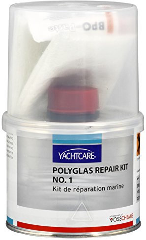 Yachtcare Polyglas Repair Kit - 400g Harz inkl. Härter + 0,25m² Glasmatte