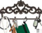 Comfify Colgador de pared de hierro fundido – Diseño vintage con 4 ganchos – llaves, toallas, etc. – Montaje en pared, metal, resistente, rústico, vintage, idea de regalo decorativa