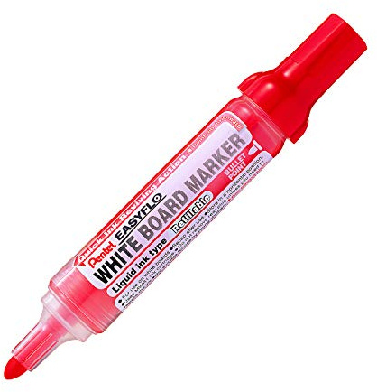 Pentel MW50M-BO Whiteboard-Marker EASYFLO MW50M, Rundspitze, rot