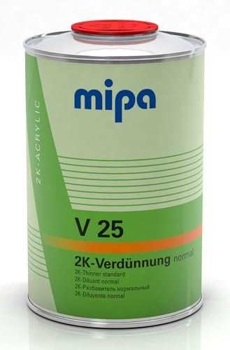 MIPA Diluizione acrilica 2K, normale V 25, vernice per auto, 1 litro