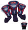 Team Golf NCAA Ole Miss Rebels Contour Golfschlägerhauben (3 Stück) nummeriert 1, 3 und X, passend für übergroße Fahrer, Utility, Rescue & Fairway-Schläger, Velours gefüttert für zusätzlichen